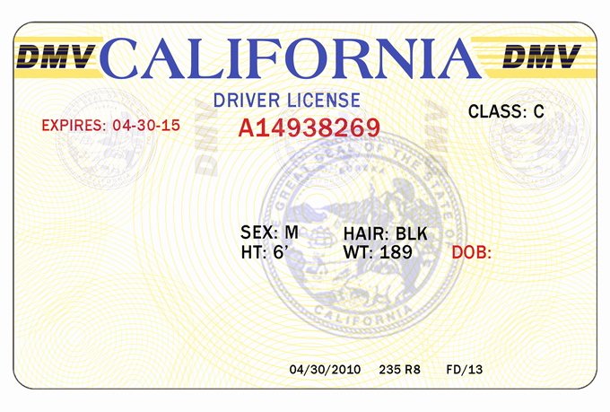 california driver license generator